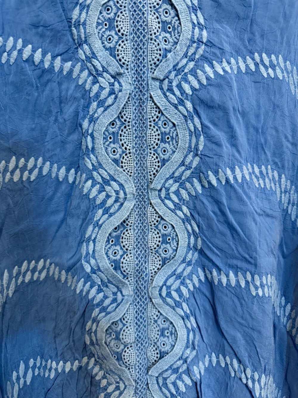 Johnny Was Milano Tunic in Blue Size XL EUC Cottagore Cabincore Boho - Picture 4 of 13